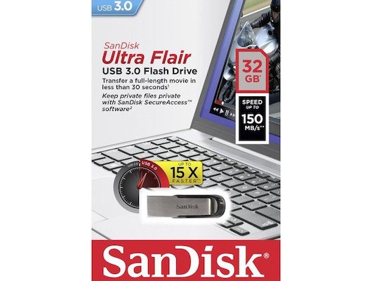 USB Флеш Sandisk 32Gb USB 3.0 Ultra Flair /SDCZ73-032G-G46/